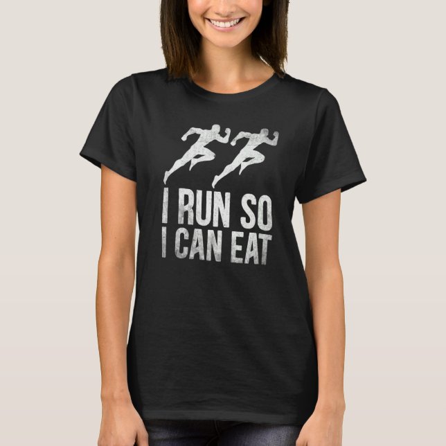 Camiseta Maratona de Corredores Corro para poder comer (Frente)