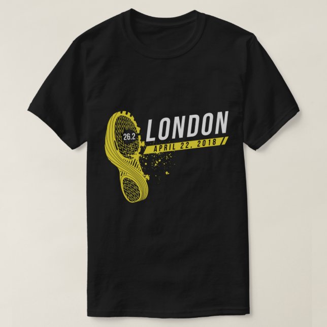 Camiseta Maratona de Londres 2018 (Frente do Design)