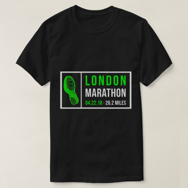 Camiseta Maratona de Londres 2018 (Frente do Design)