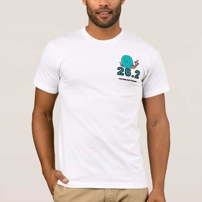 Camiseta Maratona engraçada do caracol (Frente)