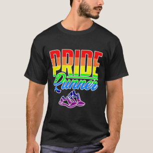Camiseta Maratona engraçada lésbica arco-íris LGBT gay corr
