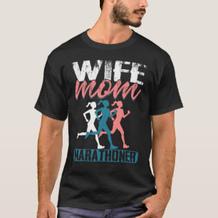 Camiseta Maratonista Esposa Mãe Maratona Corredor Mãezinha