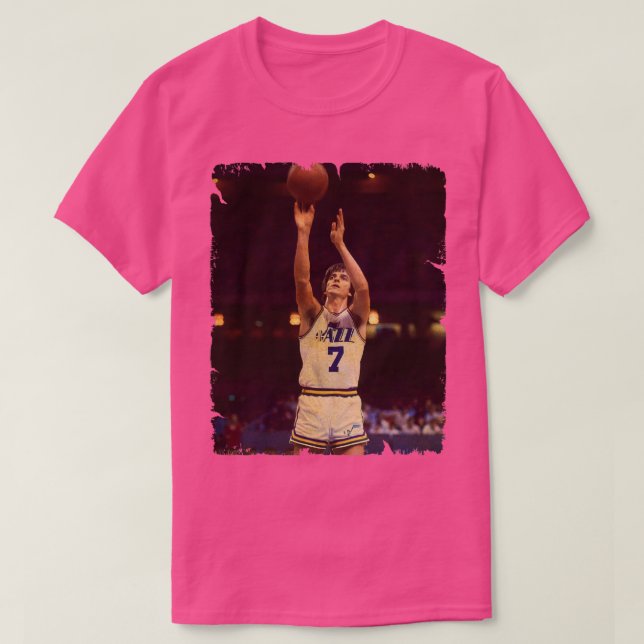 Camiseta Maravich Vintage Design De Basquete 4 (Frente do Design)