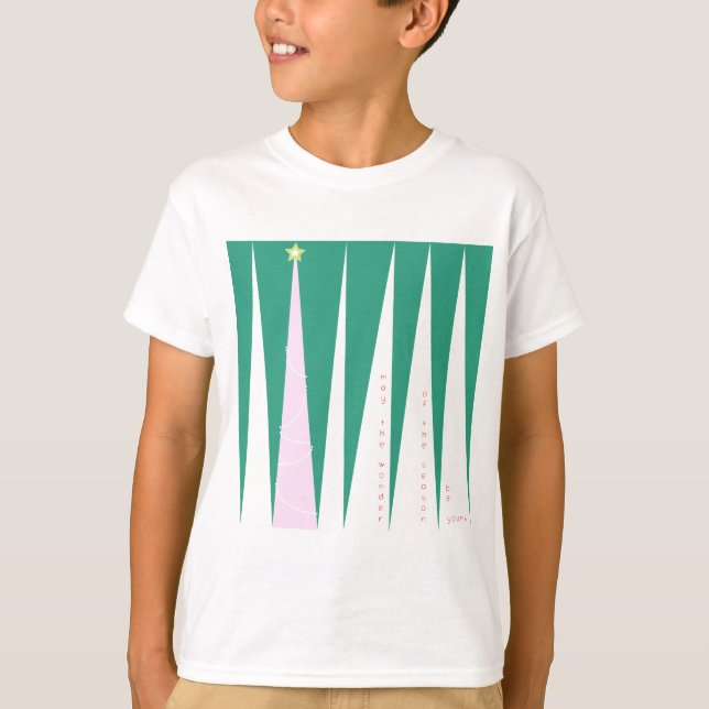 Camiseta Maravilha da Árvore de Natal da temporada (Frente)