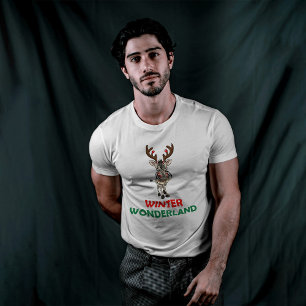 Camiseta Maravilha de inverno Deer