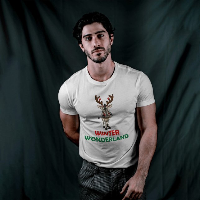 Camiseta Maravilha de inverno Deer (Criador carregado)