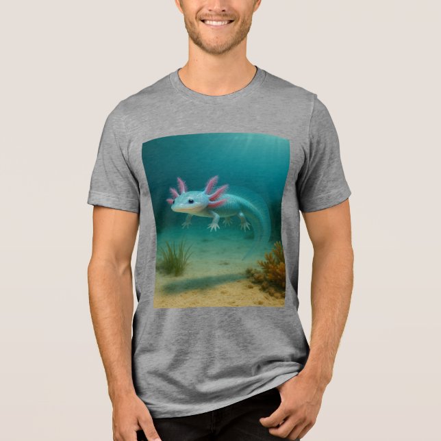 Camiseta Maravilha Submarina: O Axolotl (Frente)