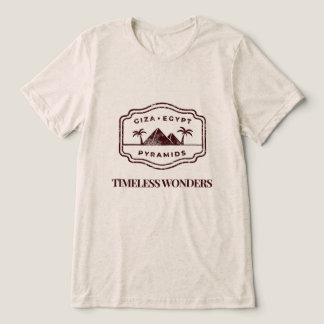 Camiseta Maravilhas Atemporais – Pirâmides do Egito