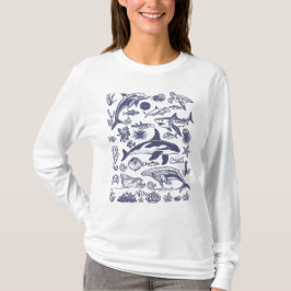 Camiseta Maravilhas do Oceano – Vida Marinha Vintage