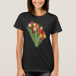 Camiseta Maravilhosa e adorável Primavera de Natureza Tulip