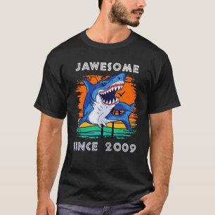 Camiseta Maravilhoso Desde 2009 Tubarões Ventiladores Do Oc