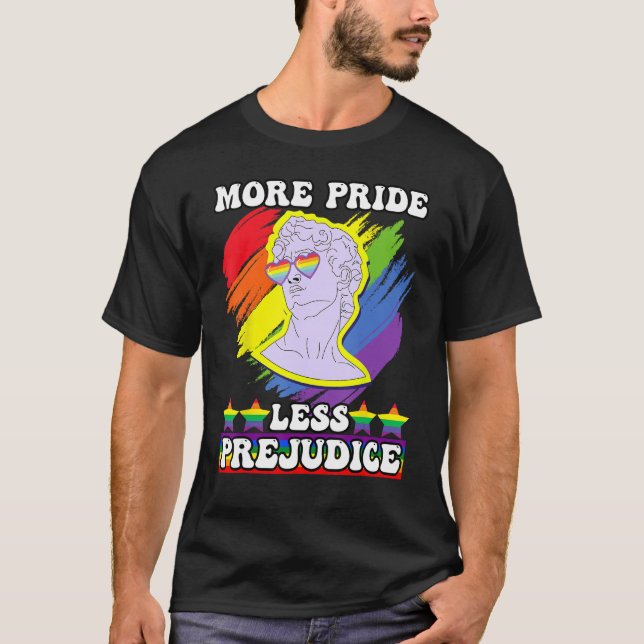 Camiseta maravilhoso orgulho lgbt ama mais orgulho menos pr (Frente)