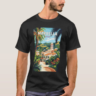Camiseta Marbella Espanha Illustration Viagem Art Vintage