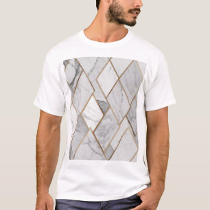 Camiseta Marble com Padrões Geométricos