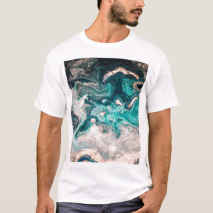 Camiseta Marble Handmade: Textura De Luxo Tradicional.