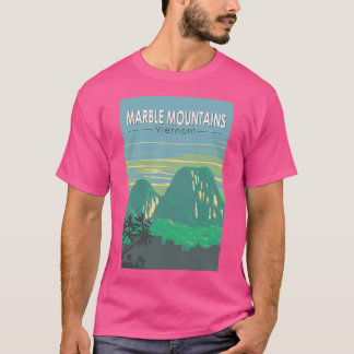 Camiseta Marble monta Vietnã Viagem Art Vintage Ativa