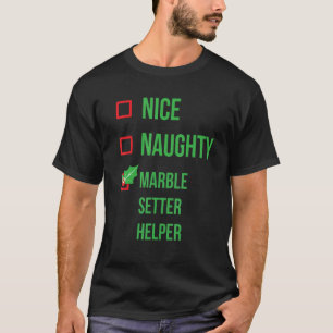 Camiseta Marble Setter Helper Funny Pajama Natal
