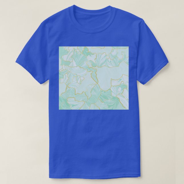 Camiseta Marbled Kintsugi Sage (Frente do Design)