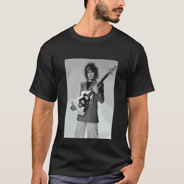 Camiseta Marc Bolan T Rex Frontman Foto de Estúdio 1976 (Frente)