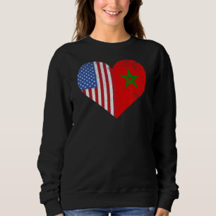Camiseta Marca Americana do Marrocos Heart Marrocos Usa
