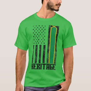 Camiseta Marca angustiada do Patrimônio da Jamaica