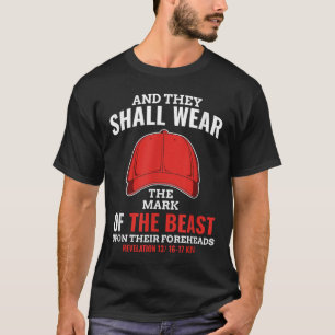 Camiseta Marca Anti-Trump Engraçada Do Chapéu Vermelho Da B