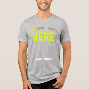 CAMISETA MARCA ATLÉTICA PERSONALIZADA MODERNA CINZA VERIFIC