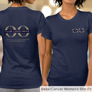 Camiseta Marca da empresa de logotipo comercial