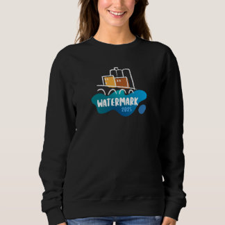 Camiseta Marca d'água negra feminina