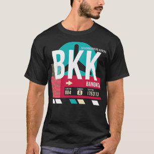 Camiseta Marca de Bagagem do Aeroporto BKK de Bangkok Tailâ