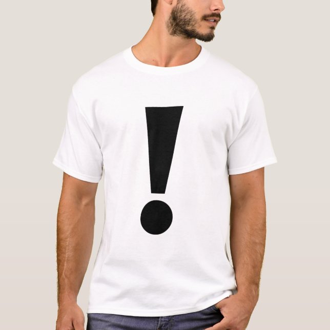 Camiseta Marca de exclamação (Frente)