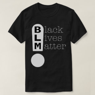 Camiseta Marca de Exclamação BLM Black Lives Matam Light