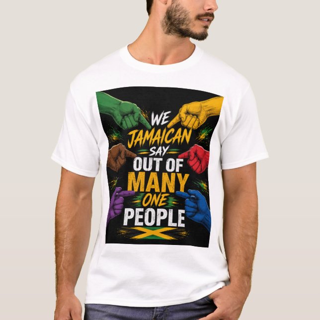 Camiseta marca de luxo jamaicana (Frente)
