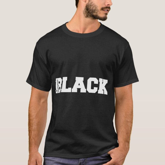 Camiseta Marca de Pesca Verão Negro (Frente)