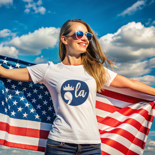 Camiseta Marca De Pontuação Comma La Harris Com Coroa 2024