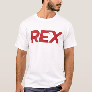 Camiseta marca de redação com a silhueta Tyrannosaurus