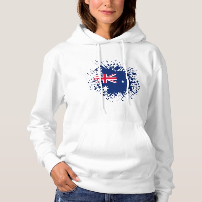 Camiseta Marca do Souvenir Austrália, Viagem de Bandeira da (Frente)