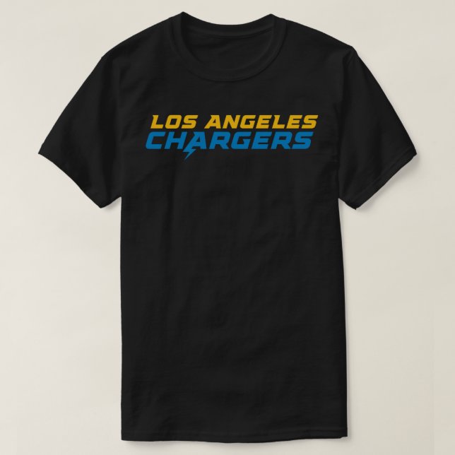 Camiseta Marca do texto para Carregadores de Los Angeles (Frente do Design)