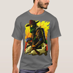 Camiseta Marca Heroína do Bombeiro Ilustrador
