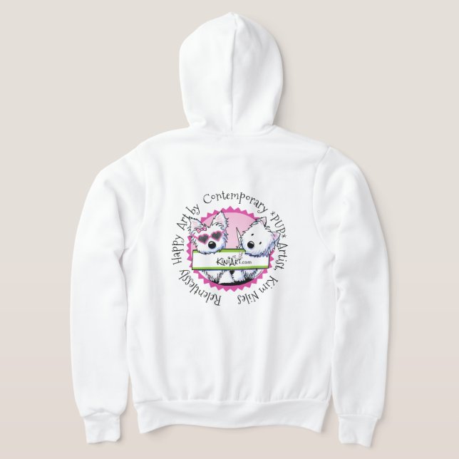 Camiseta Marca KiniArt Hoodie (Postura das costas)