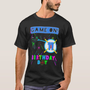 Camiseta Marca Laser Festa de Aniversário Jogador de Jogo I