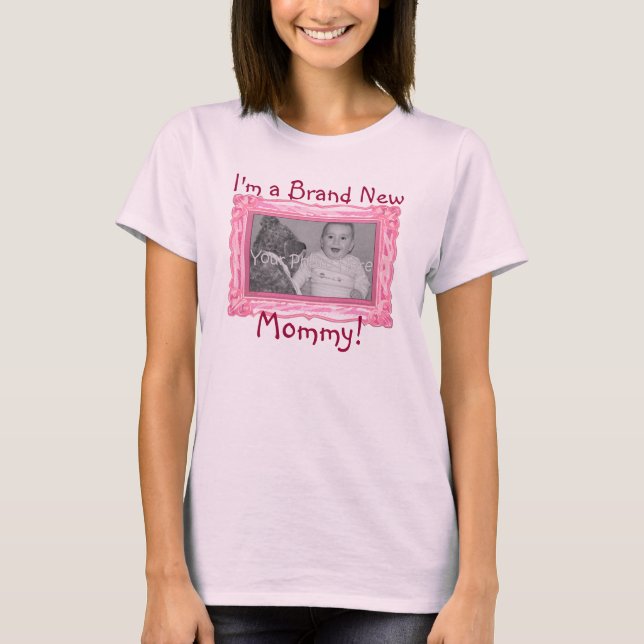Camiseta Marca Nova Mamãe (Frente)