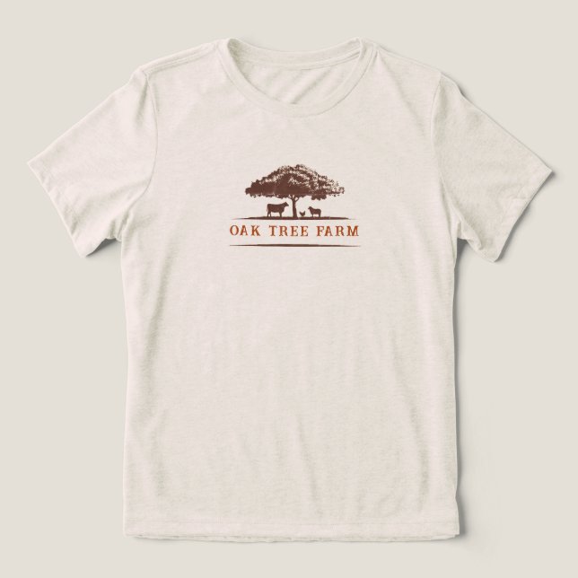 Camiseta Marca Personalizada da Fazenda (Design frontal)