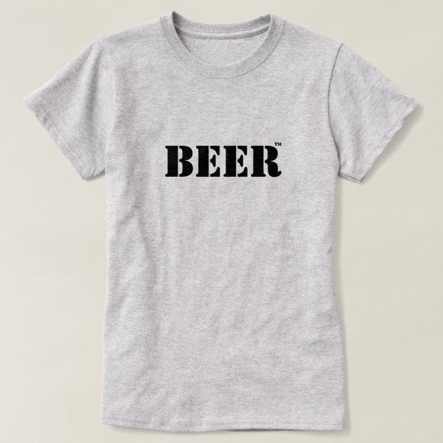 Camiseta Marca Registrada de Cerveja (Frente do Design)