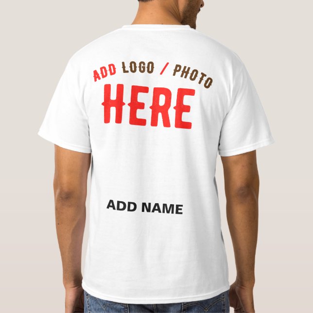 CAMISETA MARCA VERIFICADA BRANCA PERSONALIZÁVEL MODERNA (Verso)
