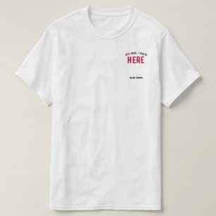 CAMISETA MARCA VERIFICADA BRANCA PERSONALIZÁVEL MODERNA