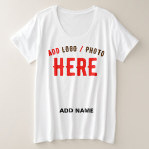 CAMISETA MARCA VERIFICADA BRANCA PERSONALIZÁVEL MODERNA