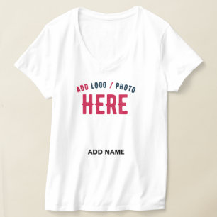 CAMISETA MARCA VERIFICADA BRANCA PERSONALIZÁVEL MODERNA