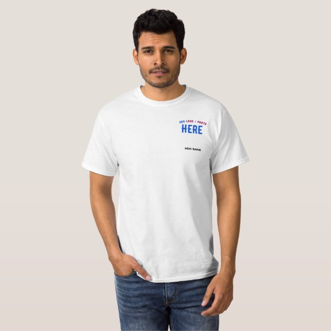CAMISETA MARCA VERIFICADA BRANCA PERSONALIZÁVEL MODERNA (Frente Completa)