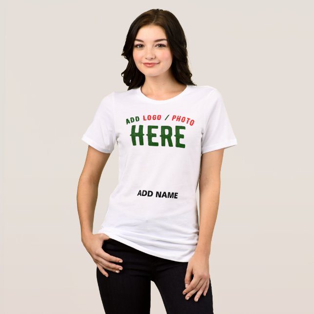 CAMISETA MARCA VERIFICADA BRANCA PERSONALIZÁVEL MODERNA (Frente Completa)